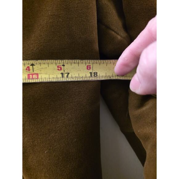 Vtg 70s penny Lane Suede Faux Sherling Collared Jacket Betty Rose Daisy Jones - Picture 3 of 12